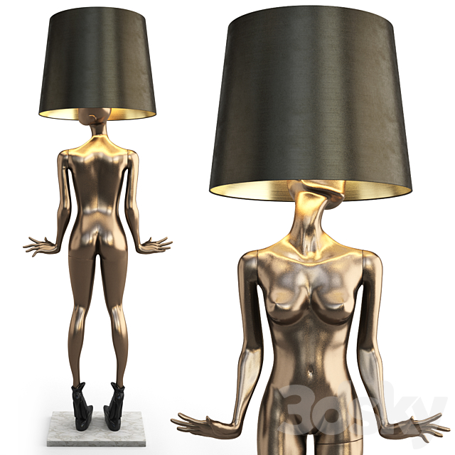 MANNEQUIN FLOOR LAMP FREDERIKA 3DS Max Model - thumbnail 6