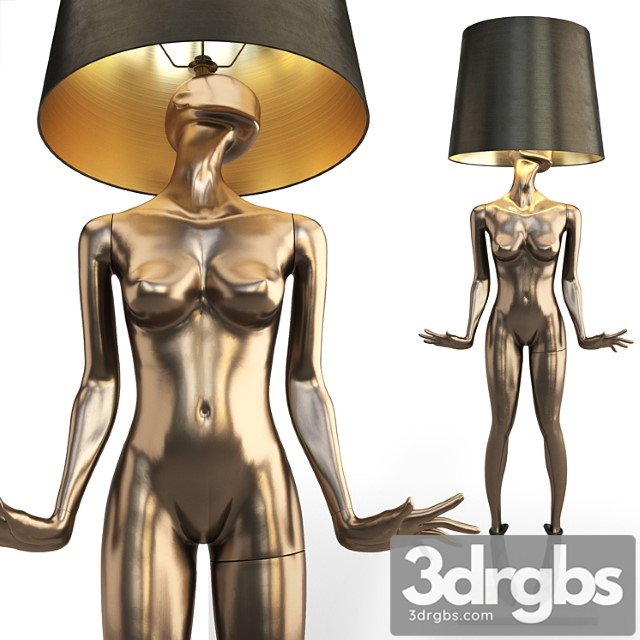 Mannequin Floor Lamp Frederika 3dsmax Download - thumbnail 1