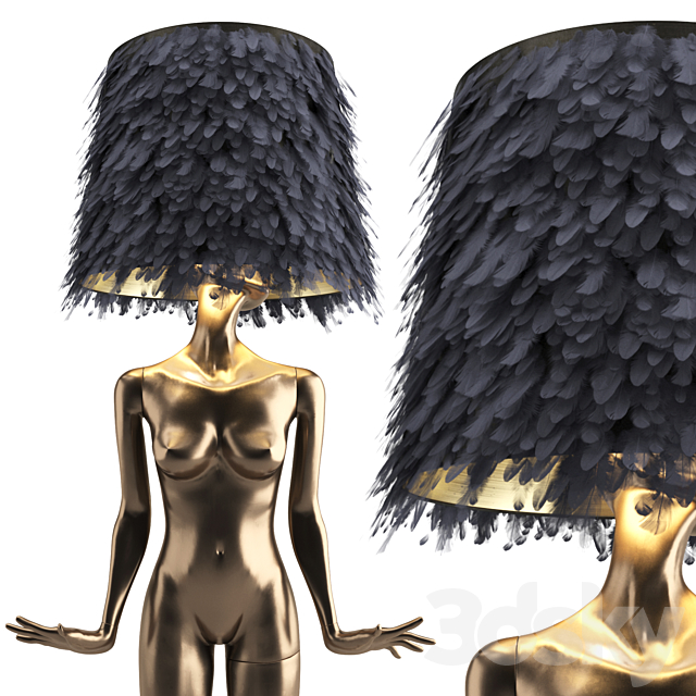 MANNEQUIN FLOOR LAMP FREDERIKA 3DSMax File - thumbnail 4