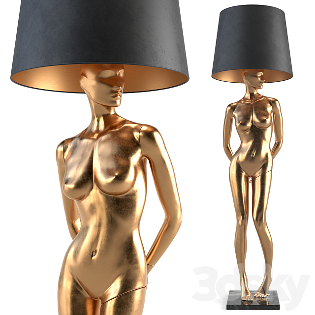 Mannequin Floor Lamp Rebekka 3DSMax File - thumbnail 3