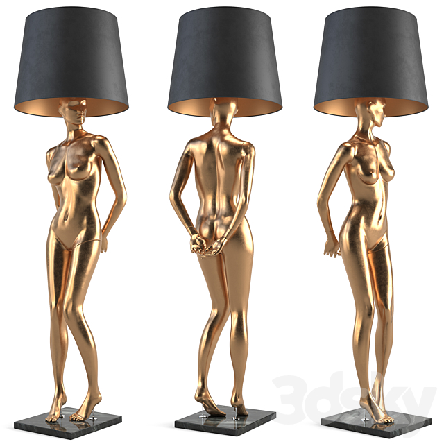 Mannequin Floor Lamp Rebekka 3DSMax File - thumbnail 4