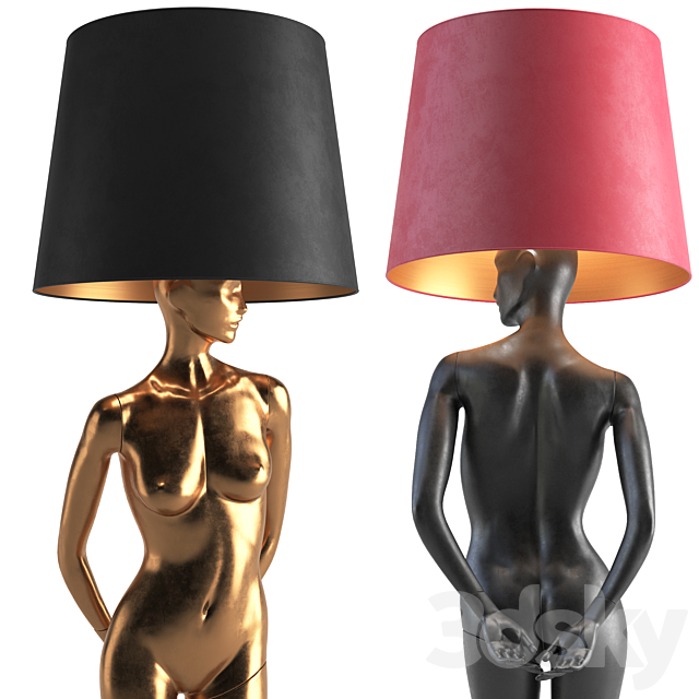 Mannequin Floor Lamp Rebekka 3DSMax File - thumbnail 6