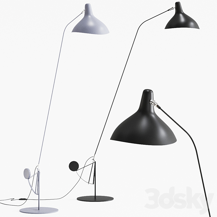 Mantis Bs1 B Bl by Dcw Editions Floor Lamp 3DS Max Model - thumbnail 3