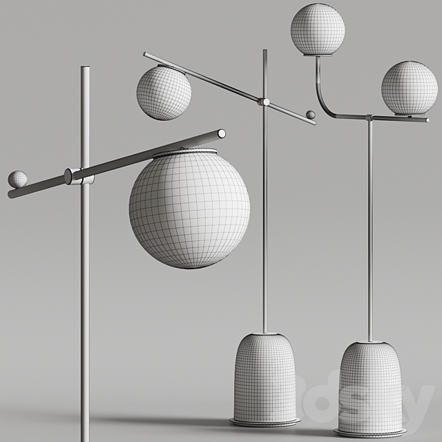 Marioni Pins Floor Lamps 3DSMax File - thumbnail 3