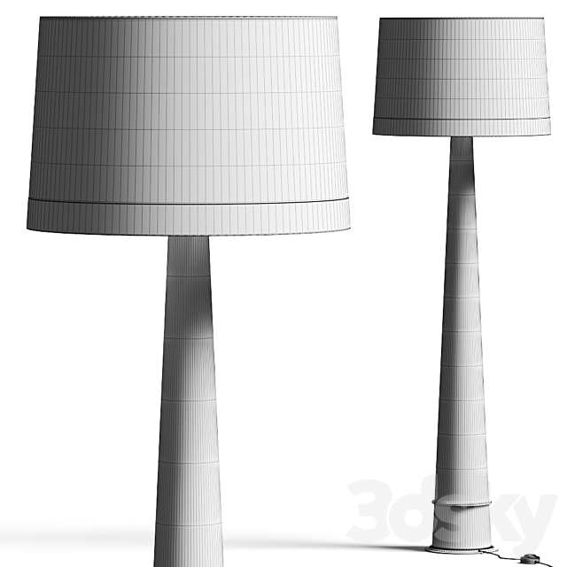 Mcgee & Co. Kamile Floor Lamp 3DS Max Model - thumbnail 3