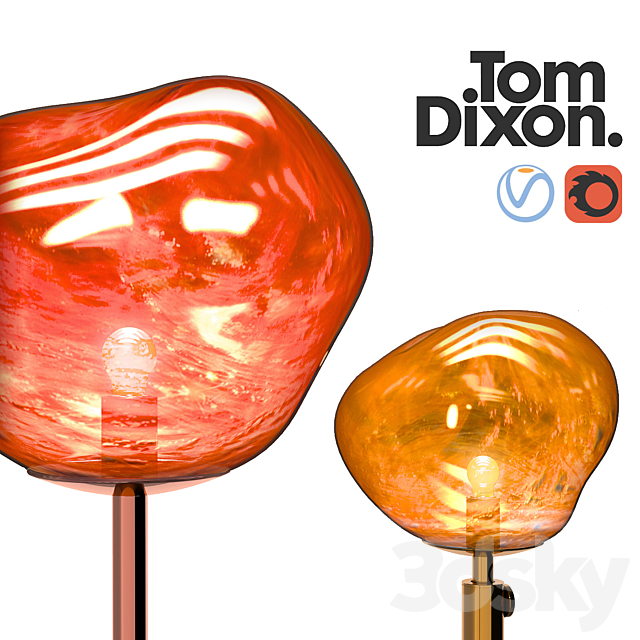 Melt Floor Lamp Tom Dixon 3DS Max Model - thumbnail 2