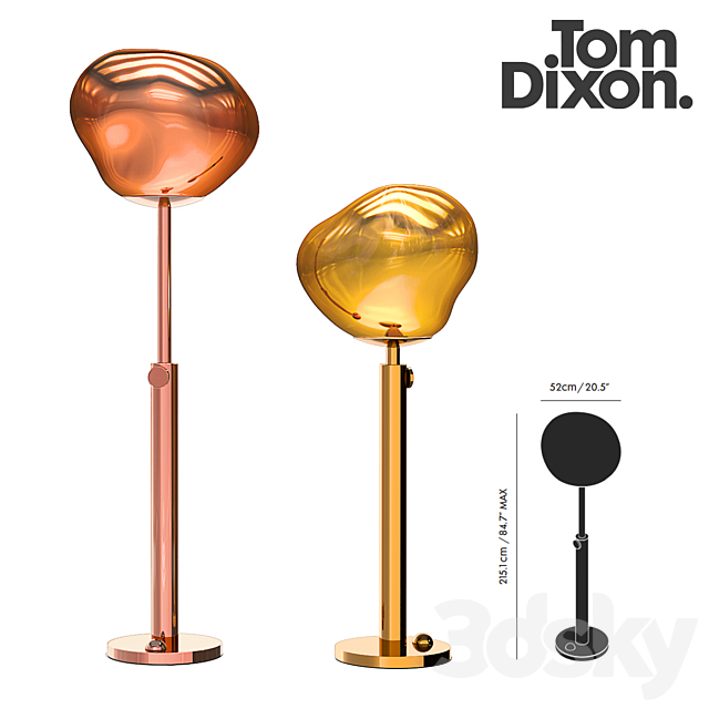 Melt Floor Lamp Tom Dixon 3DS Max Model - thumbnail 3