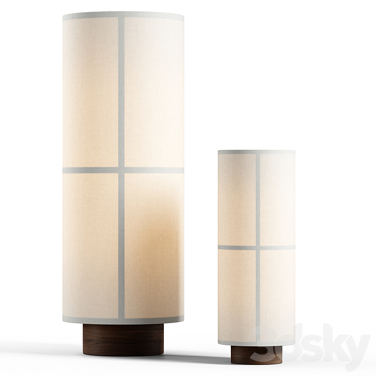 Menu Space – Hashira Table Lamp (set) 3DS Max Model - thumbnail 2