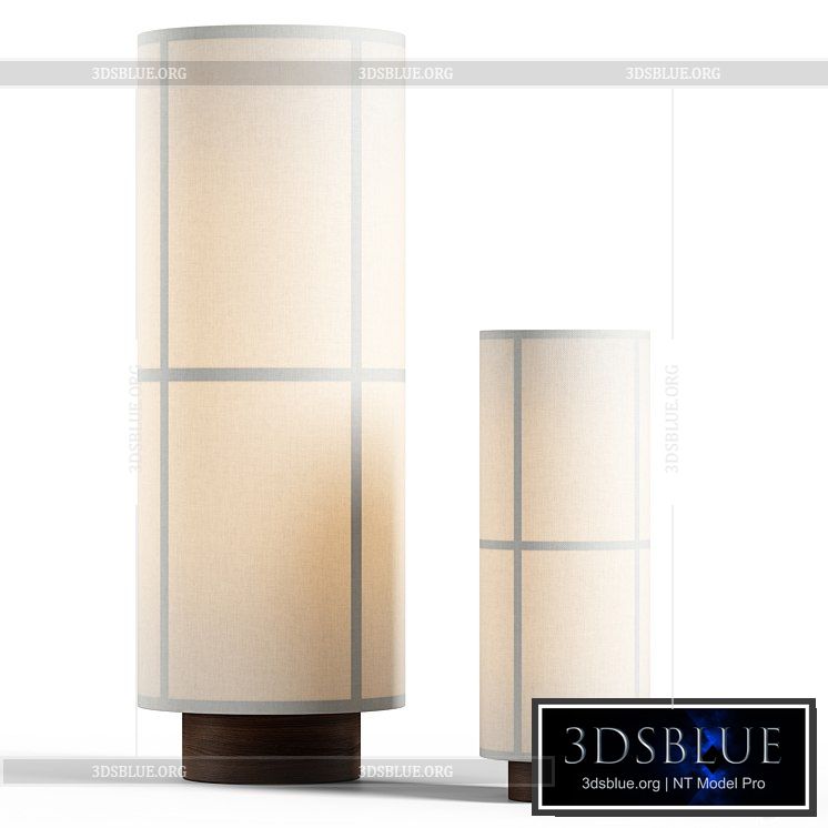 Menu Space – Hashira Table Lamp (set) 3DS Max - thumbnail 3