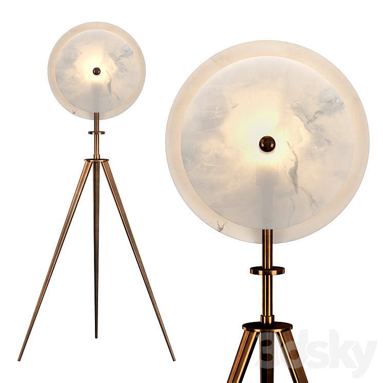 MERIDIAN FLOOR LAMP 3DS Max Model - thumbnail 1