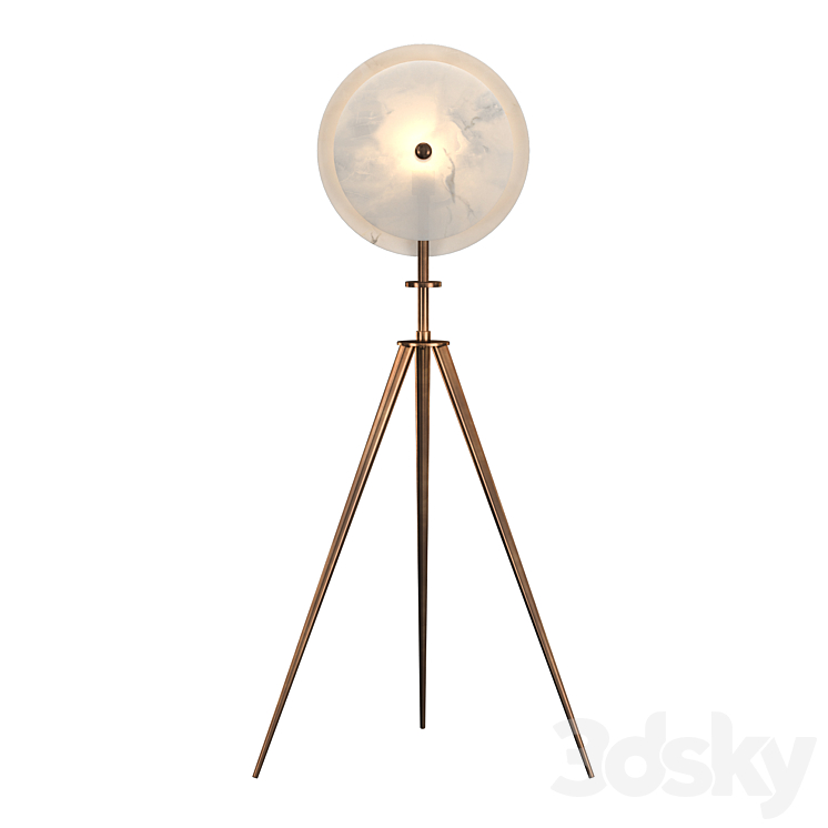 MERIDIAN FLOOR LAMP 3DS Max Model - thumbnail 2