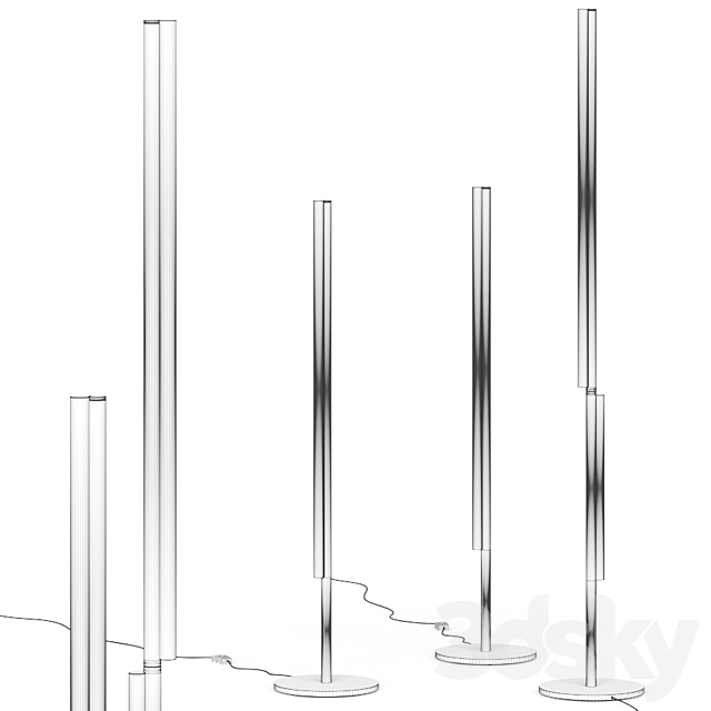 Michael Anastassiades One Well-Know Sequence Floor Lamps 3DS Max Model - thumbnail 2