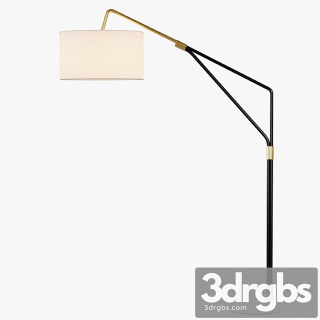 Mid-century overarching floor lamp 3dsmax Download - thumbnail 1