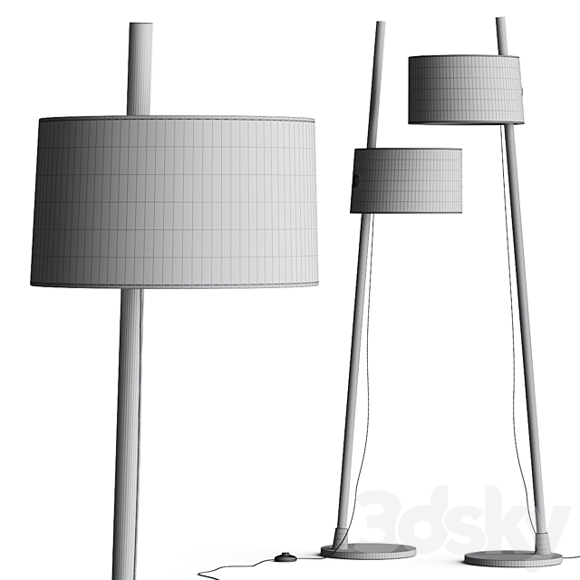 Milan Iluminacion Linood Floor Lamp 3DSMax File - thumbnail 4