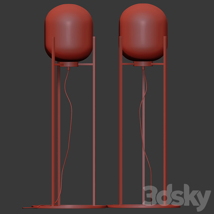 Modern floor lamps 3DS Max - thumbnail 2