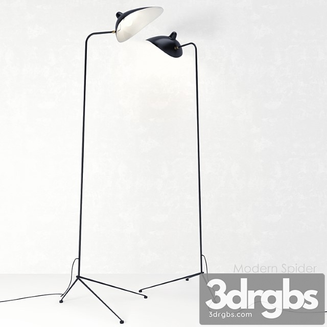 Modern Spider Floor Lamp 3dsmax Download - thumbnail 1