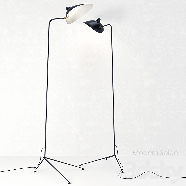 Modern Spider_floor lamp 3DS Max - thumbnail 1