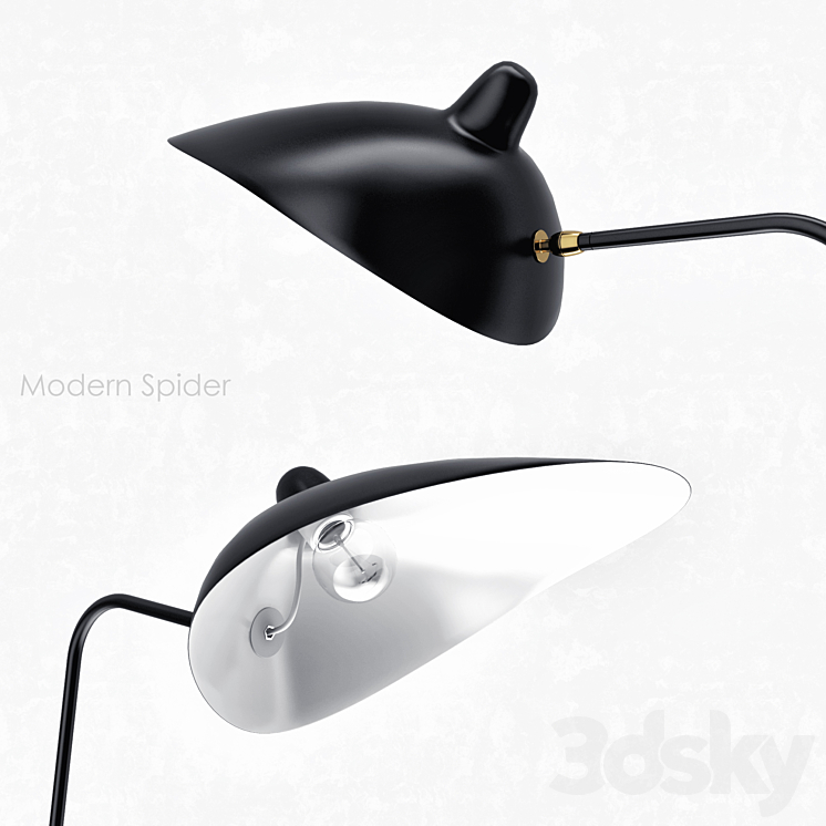 Modern Spider_floor lamp 3DS Max - thumbnail 2