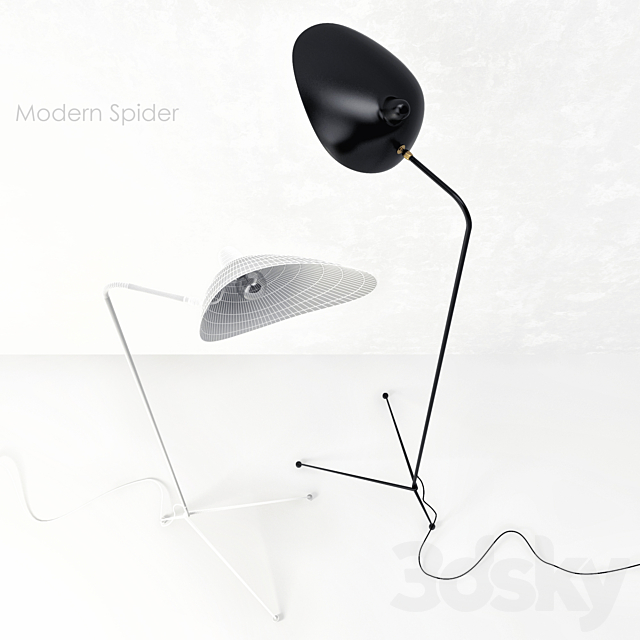 Modern Spider_floor lamp 3DSMax File - thumbnail 3