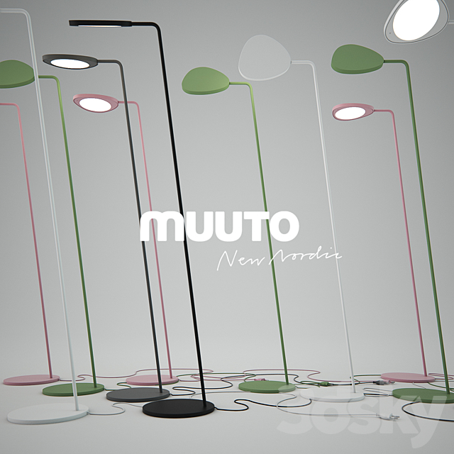 Muuto _ Leaf Lamp floor 3ds Max - thumbnail 1