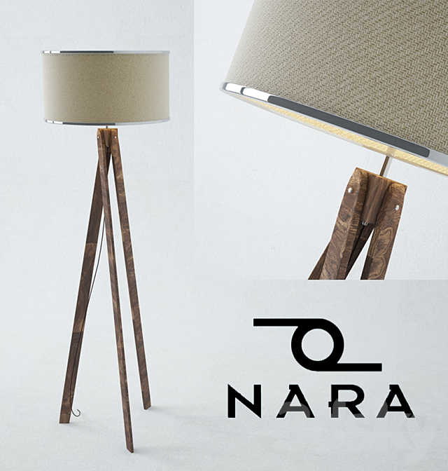 NARA wooden lamp 3DS Max Model - thumbnail 1