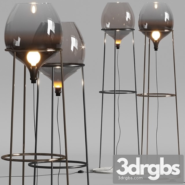 Natuzzi Dami Floor Lamps 3dsmax Download - thumbnail 1