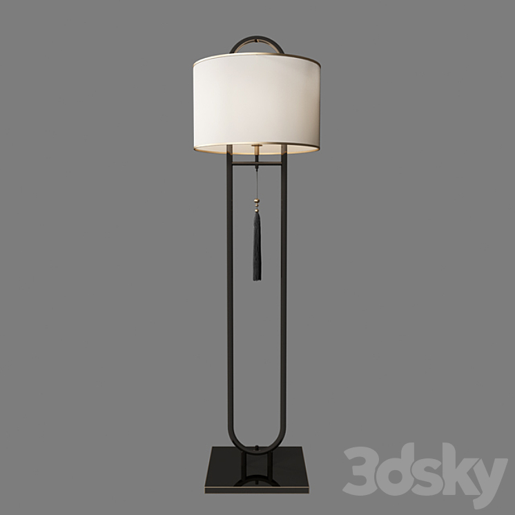 New chinese floor lamp 3DS Max - thumbnail 1