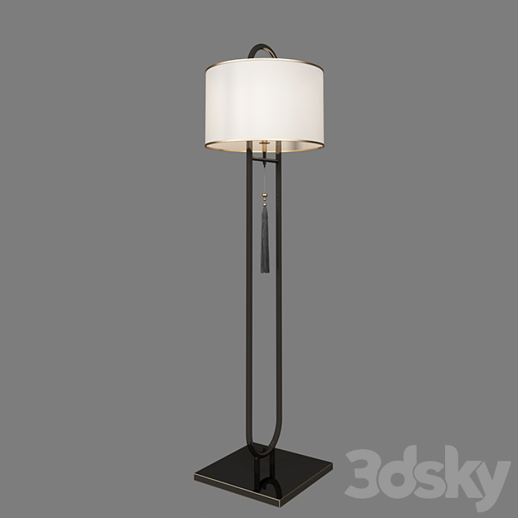 New chinese floor lamp 3DS Max - thumbnail 2