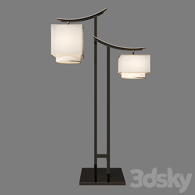 New chinese floor lamp 3DS Max - thumbnail 1