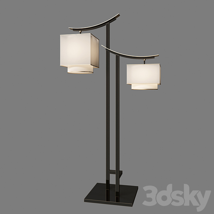 New chinese floor lamp 3DS Max - thumbnail 2