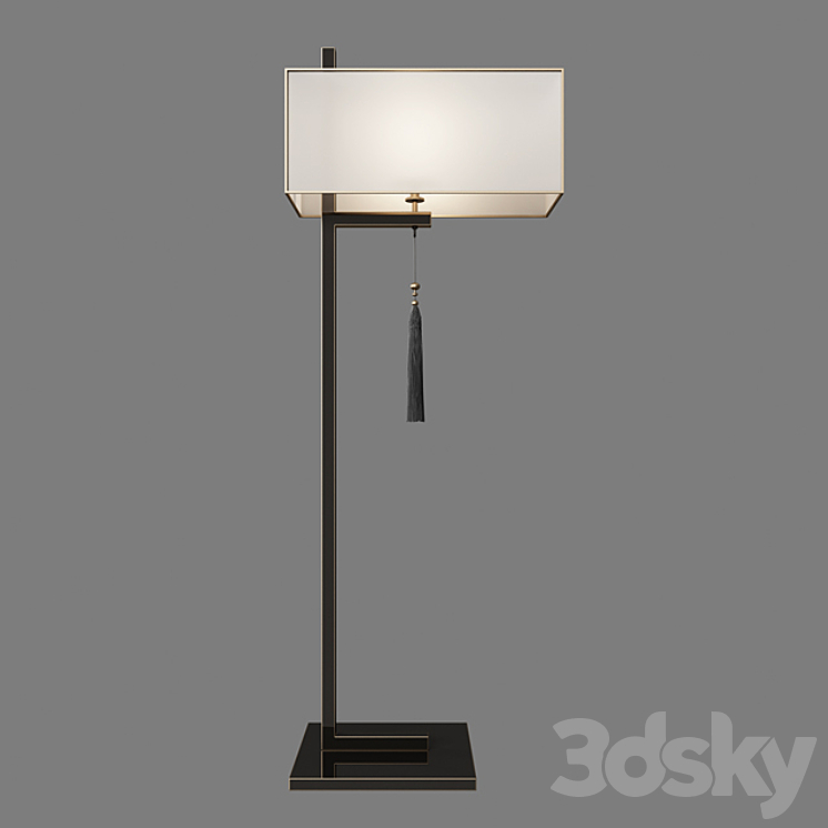 New chinese floor lamp 3DS Max - thumbnail 1