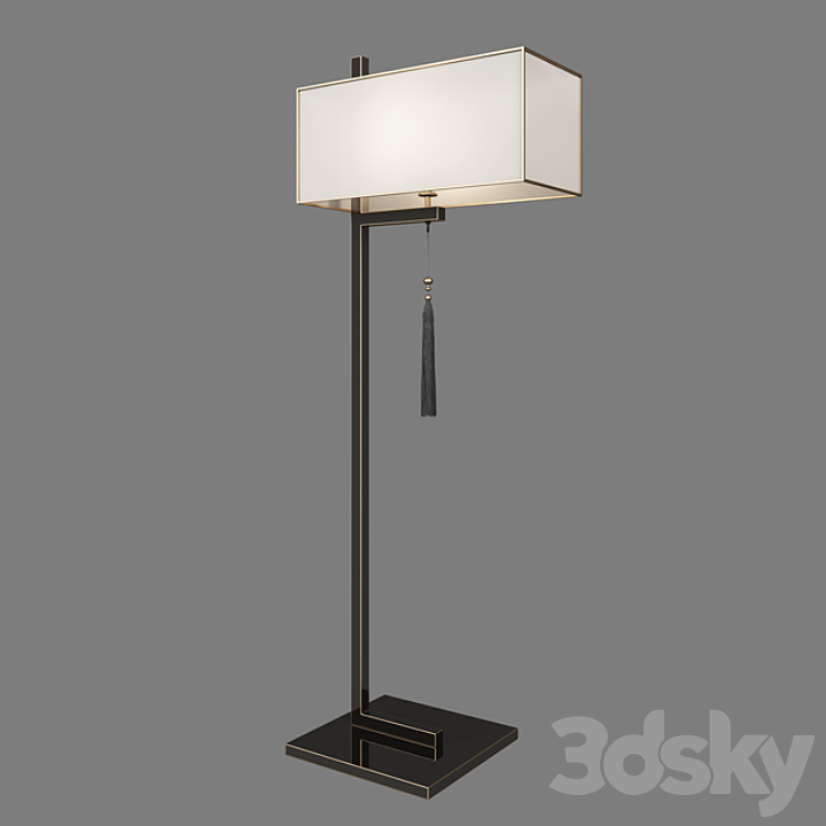 New chinese floor lamp 3DS Max - thumbnail 2