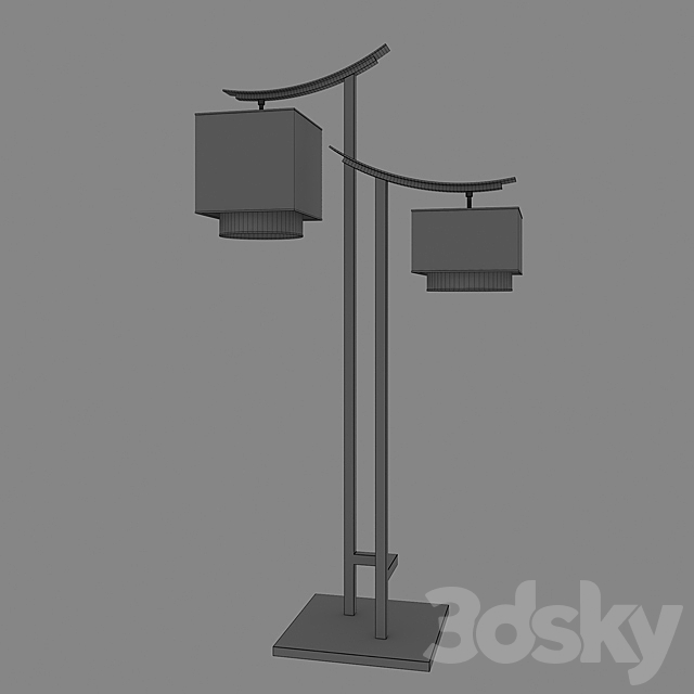 New chinese floor lamp 3DSMax File - thumbnail 3