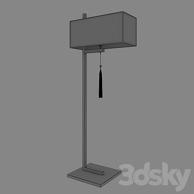 New chinese floor lamp 3DSMax File - thumbnail 3