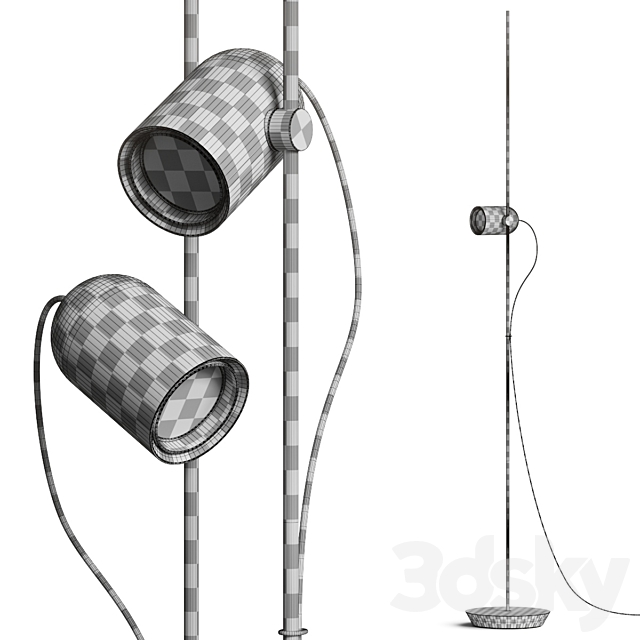 Nomon Home Onfa Floor Lamp 3DS Max Model - thumbnail 2