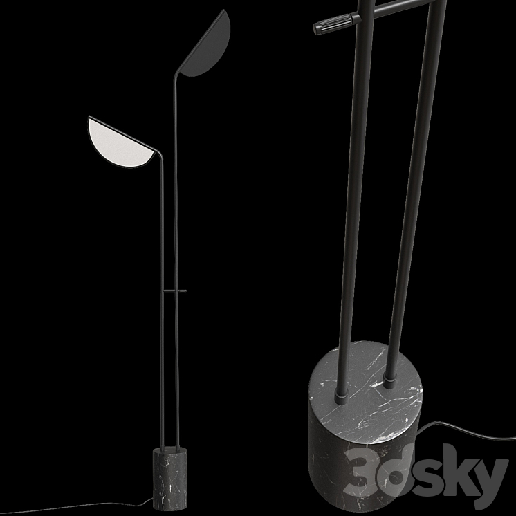 Nordic floor lamp 3DS Max - thumbnail 2