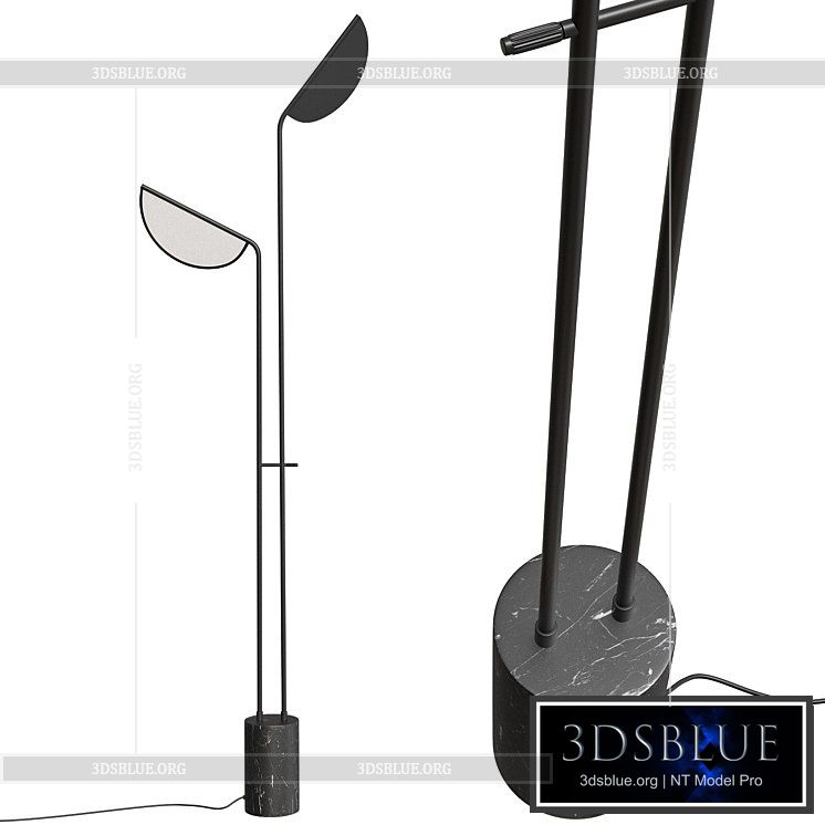 Nordic floor lamp 3DS Max - thumbnail 3