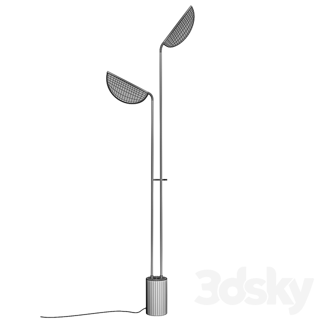 Nordic floor lamp 3DS Max Model - thumbnail 3