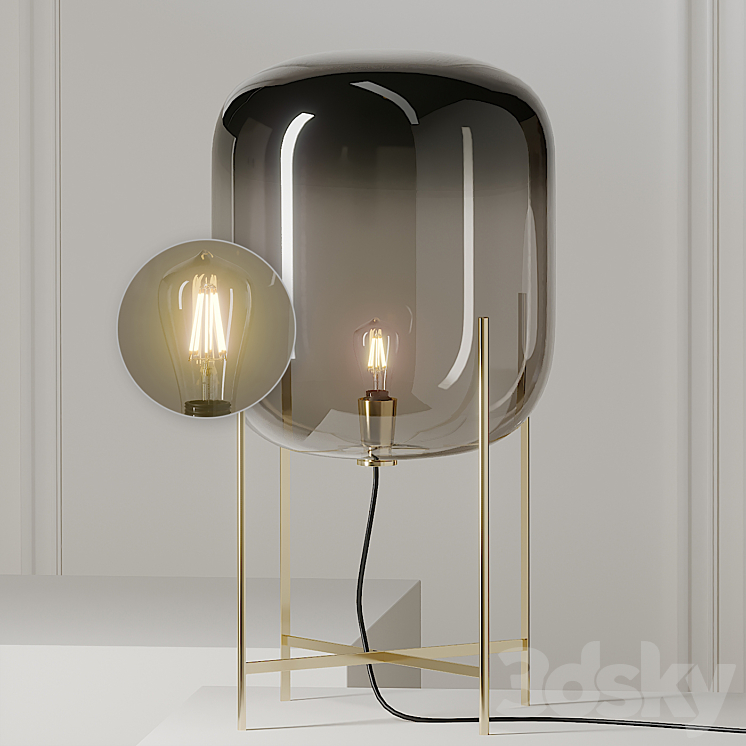 Oda Medium Floor Lamp by Pulpo 3DS Max - thumbnail 2