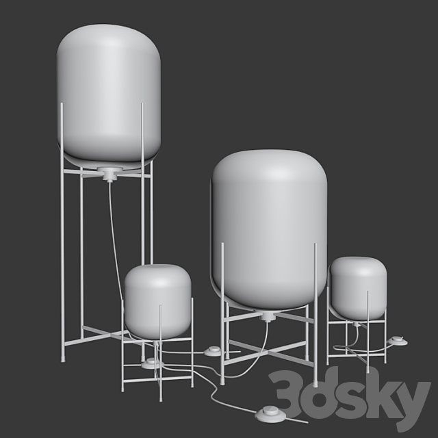 Oda Pulpo Lamp Set 3DSMax File - thumbnail 2