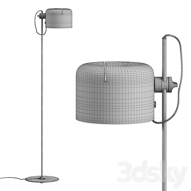 Oluce _ Coupe Floor Lamp 3DS Max Model - thumbnail 4