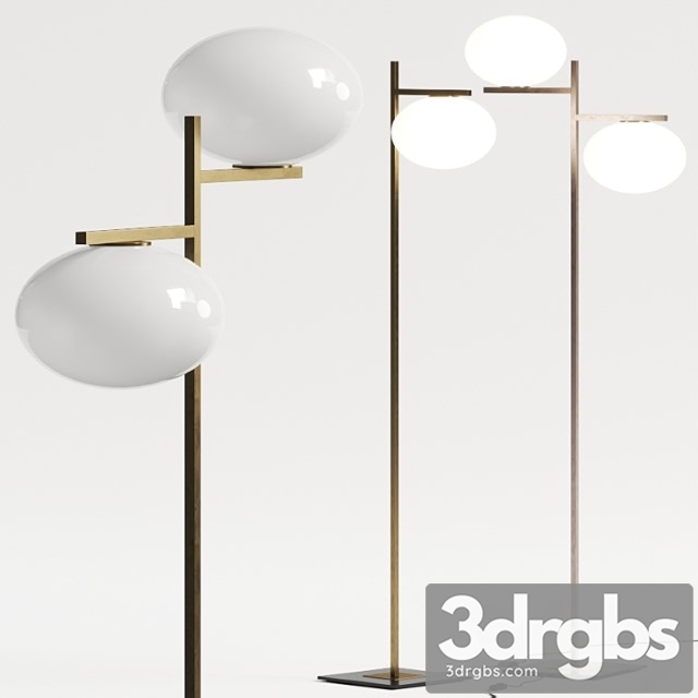 Oluce Alba Floor Lamp 3dsmax Download - thumbnail 1