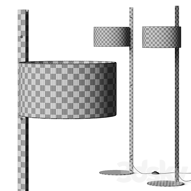 Oluce Parallel 396 Floor Lamp 3DSMax File - thumbnail 4