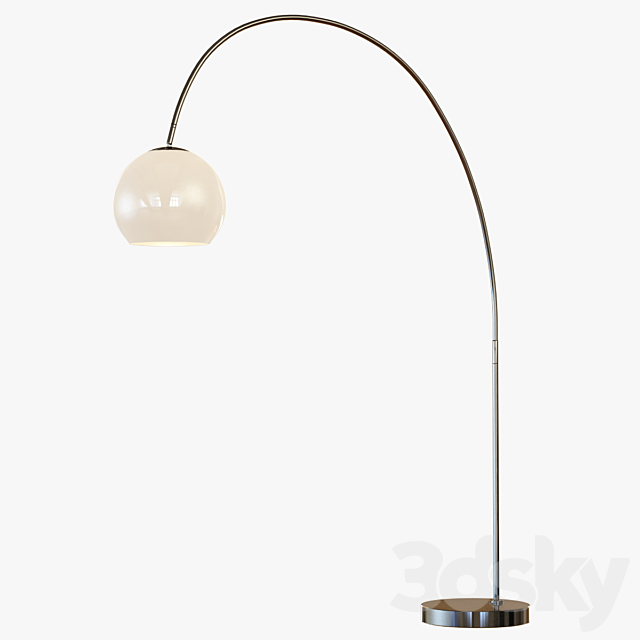 Overarching Acrylic Shade Floor Lamp 3DSMax File - thumbnail 2