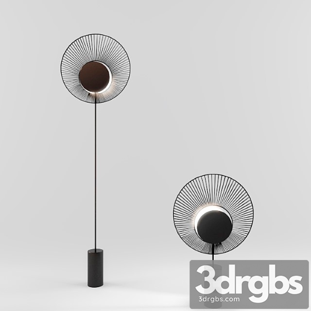 Oyster floor lamp 3dsmax Download - thumbnail 1