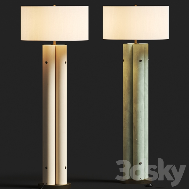 Palecek Cardiff Floor Lamp 3DSMax File - thumbnail 3