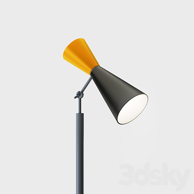 Parliament floor lamp by Le Corbusier 3DSMax File - thumbnail 3