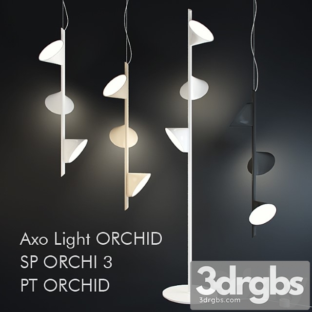 Pendant Lamps Aho Ligt Orchid Sp Orshi With I Floor Lamp 3dsmax Download - thumbnail 1