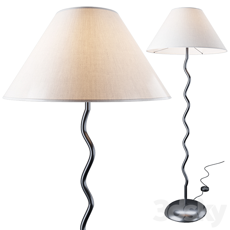 Percy Floor Lamp 3DS Max Model - thumbnail 1