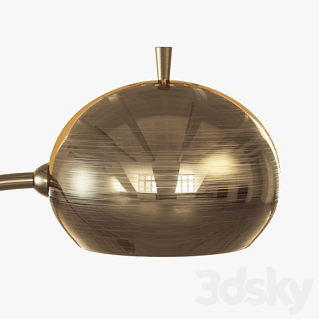 Petite Arc Metal Floor Lamp 3DSMax File - thumbnail 3